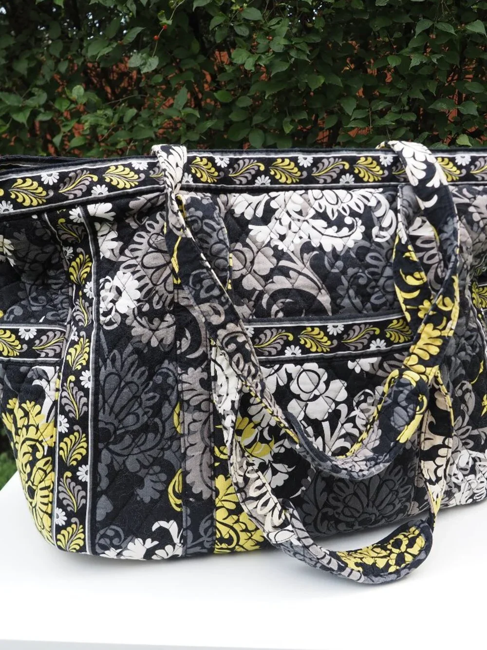 Vera Bradley Retired Baroque Floral Weekender Large Tote Bag